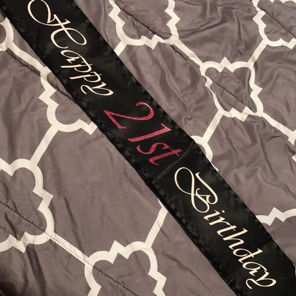 Icing Accessories - 21st birthday sash Icing Accessories - 21st birthday sash